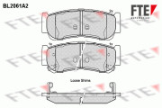 BL2061A2 Sada brzdových platničiek kotúčovej brzdy FTE