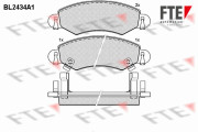 BL2434A1 Sada brzdových platničiek kotúčovej brzdy FTE