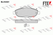 9010796 Sada brzdových platničiek kotúčovej brzdy FTE