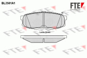 BL2561A1 Sada brzdových platničiek kotúčovej brzdy FTE