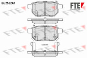 9010832 Sada brzdových platničiek kotúčovej brzdy FTE