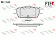 BL2635A1 Sada brzdových platničiek kotúčovej brzdy FTE