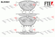 BL2638A1 Sada brzdových platničiek kotúčovej brzdy FTE