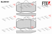 BL2661A1 Sada brzdových platničiek kotúčovej brzdy FTE