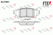 BL2700A1 Sada brzdových platničiek kotúčovej brzdy FTE
