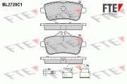BL2720C1 Sada brzdových platničiek kotúčovej brzdy FTE