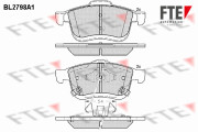 BL2798A1 Sada brzdových platničiek kotúčovej brzdy FTE