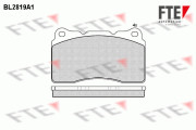 BL2819A1 Sada brzdových platničiek kotúčovej brzdy FTE