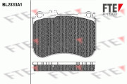 BL2833A1 Sada brzdových platničiek kotúčovej brzdy FTE
