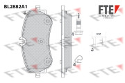 BL2882A1 Sada brzdových platničiek kotúčovej brzdy FTE