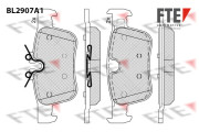 BL2907A1 Sada brzdových platničiek kotúčovej brzdy FTE