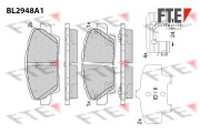 BL2948A1 Sada brzdových platničiek kotúčovej brzdy FTE