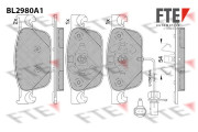 BL2980A1 Sada brzdových platničiek kotúčovej brzdy FTE