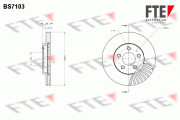 BS7103 Brzdový kotúč FTE