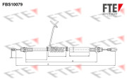 FBS10079 żażné lanko parkovacej brzdy FTE