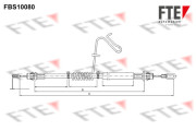 FBS10080 żażné lanko parkovacej brzdy FTE