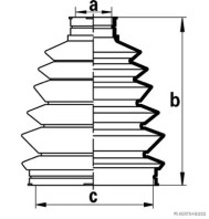J2863010 Manżeta hnacieho hriadeľa - opravná sada HERTH+BUSS JAKOPARTS