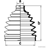 J2867016 Manżeta hnacieho hriadeľa - opravná sada HERTH+BUSS JAKOPARTS