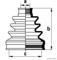 J2884019 Manżeta hnacieho hriadeľa - opravná sada HERTH+BUSS JAKOPARTS