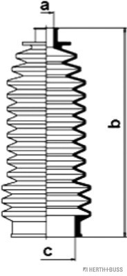 J4101013 Manżeta riadenia - opravná sada HERTH+BUSS JAKOPARTS
