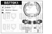 BS770K1 Sada brzdových čeľustí QUINTON HAZELL