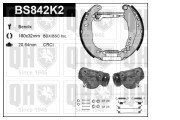 BS842K2 Sada brzdových čeľustí QUINTON HAZELL