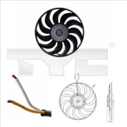 802-0051 Ventilátor chladenia motora TYC