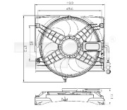 803-0011 Ventilátor chladenia motora TYC