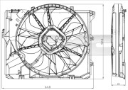 803-0012 Ventilátor chladenia motora TYC