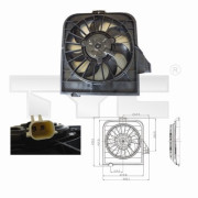 804-0002 Ventilátor chladenia motora TYC