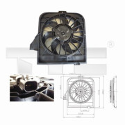 804-0003 Ventilátor chladenia motora TYC