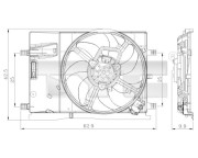 809-0018 Ventilátor chladenia motora TYC