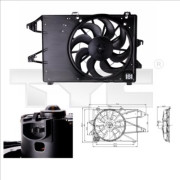 810-0006 Ventilátor chladenia motora TYC
