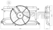 820-0002 Ventilátor chladenia motora TYC