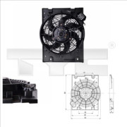 825-0014 Ventilátor chladenia motora TYC