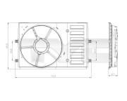837-0035-1 Drżiak ventilátora chladiča TYC