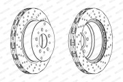 DDF1075 Brzdový kotúč MAXI KIT FERODO