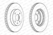 DDF1565 Brzdový kotúč MAXI KIT FERODO