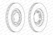 DDF1626 Brzdový kotúč MAXI KIT FERODO