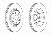 DDF1754C Brzdový kotúč MAXI KIT FERODO