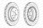 DDF1863 Brzdový kotúč MAXI KIT FERODO