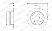 DDF1944C Brzdový kotúč MAXI KIT FERODO