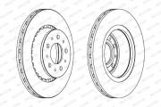 DDF194 Brzdový kotúč MAXI KIT FERODO