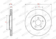 DDF2165 Brzdový kotúč MAXI KIT FERODO