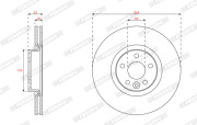 DDF2672C Brzdový kotúč MAXI KIT FERODO