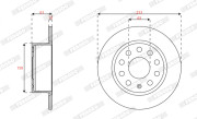 DDF2699C Brzdový kotúč MAXI KIT FERODO