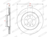 DDF2844C Brzdový kotúč MAXI KIT FERODO