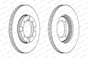 DDF293 Brzdový kotúč MAXI KIT FERODO