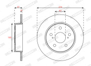 DDF3028C Brzdový kotúč MAXI KIT FERODO