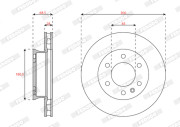 DDF3034-1 Brzdový kotúč MAXI KIT FERODO